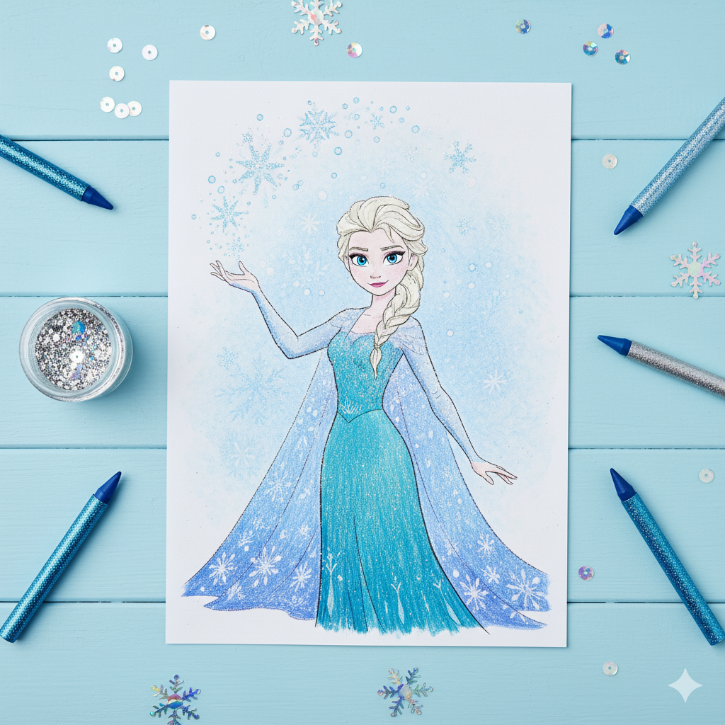 What materials are best for coloring pages?