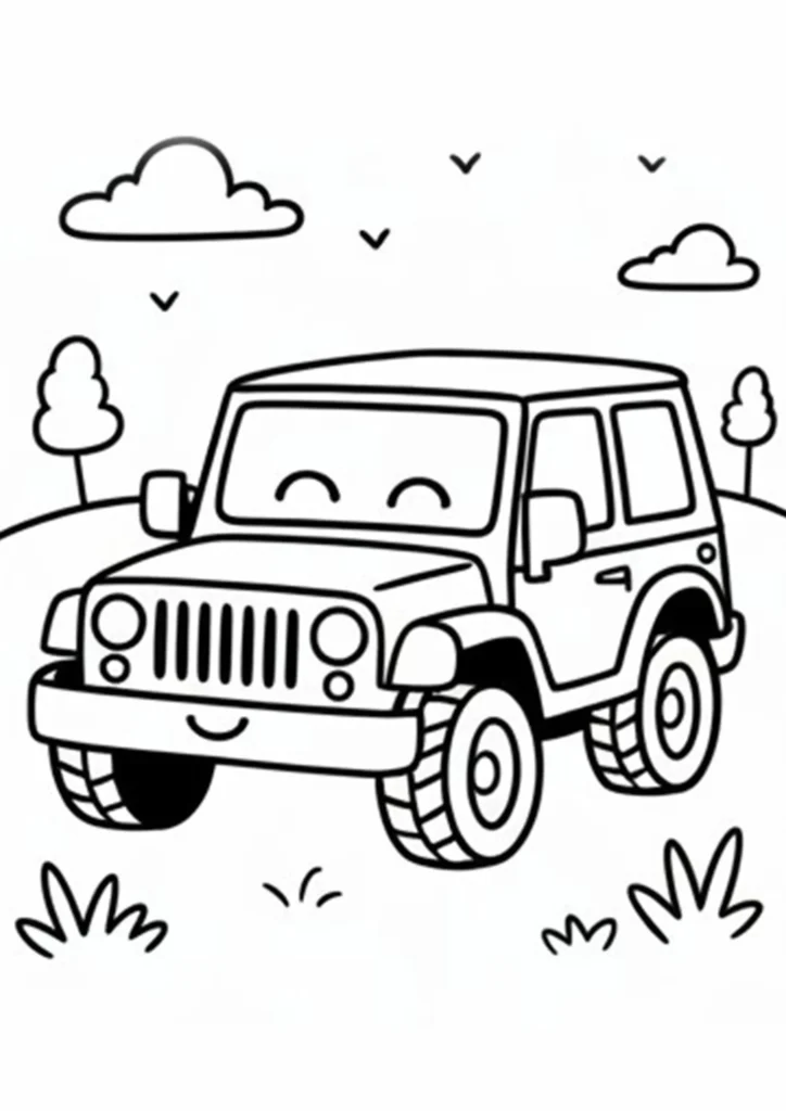 Jeep Coloring Pages 4 02 2