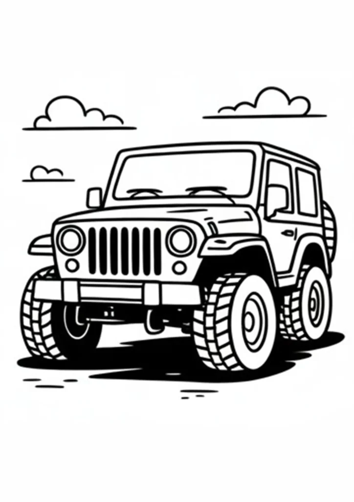Jeep Coloring Pages 3 03 2