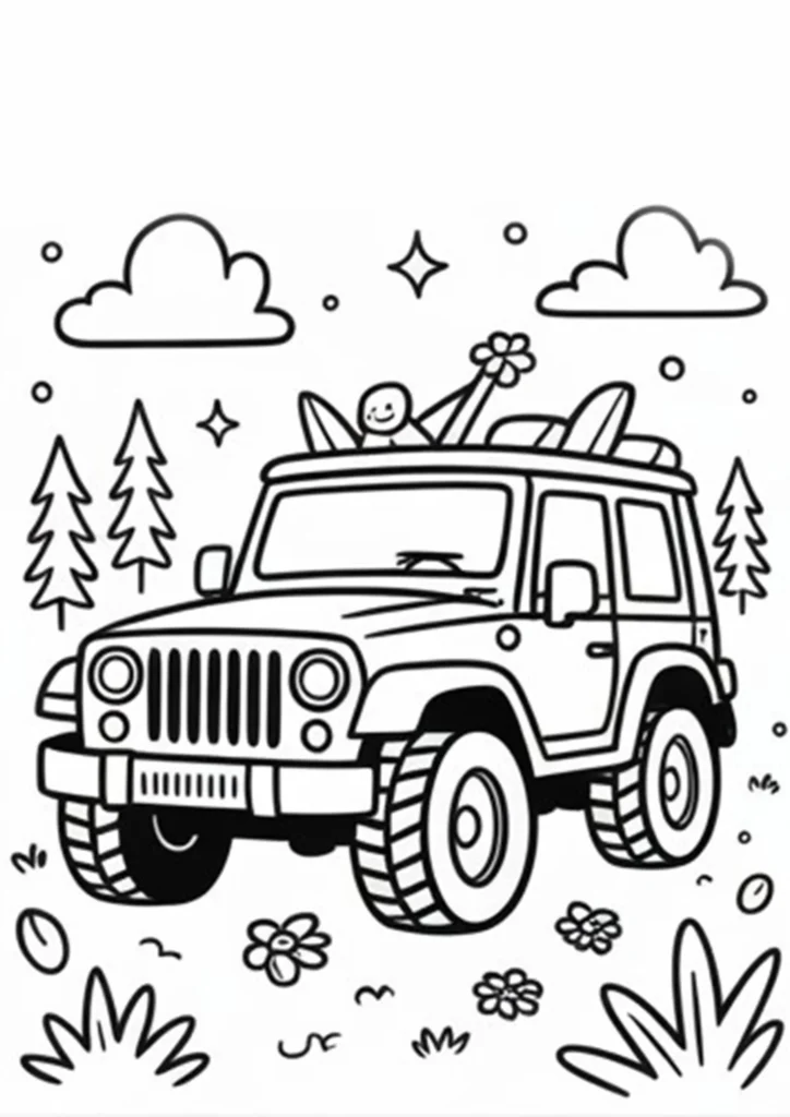 Jeep Coloring Pages 2 06 2