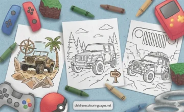 Jeep Coloring Pages
