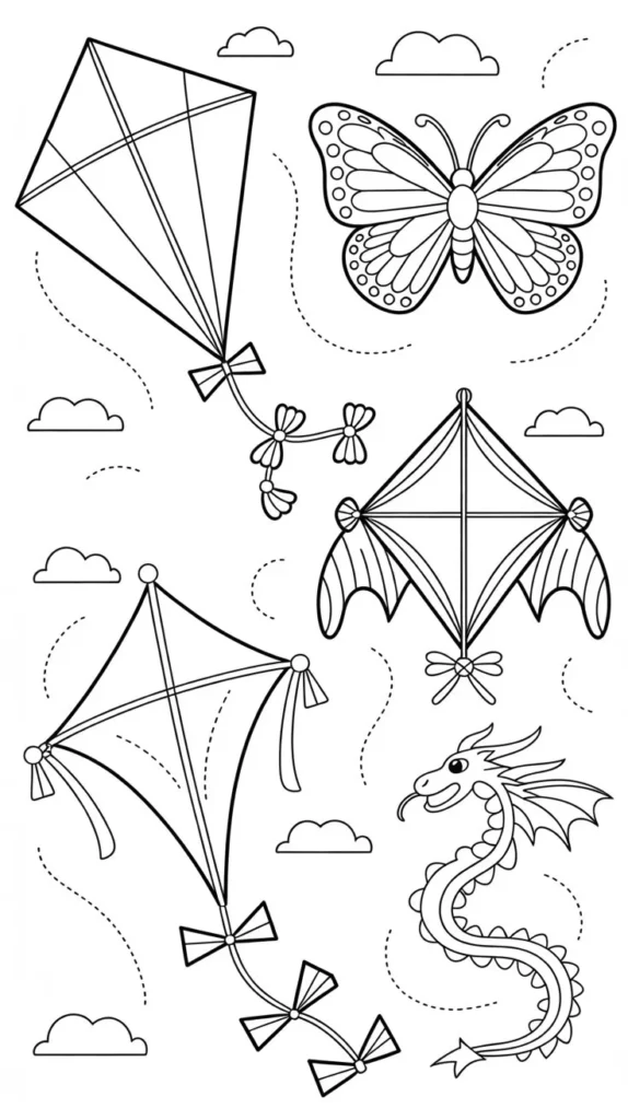 a coloring page featuring four distinct ja4nnpjarbaruengocuwwq z6aifd25tskbm7runxpxvq sd 1 69e74ce753e0d